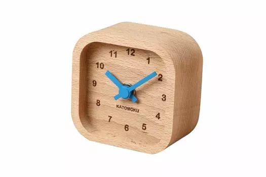 KATOMOKU мини-часы угловые синее дерево пляж км-25