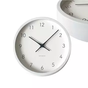 KATOMOKU Muku Clock 7 Белые настенные часы Sweep Movement km-60WH 306 мм (Кварцевые часы)