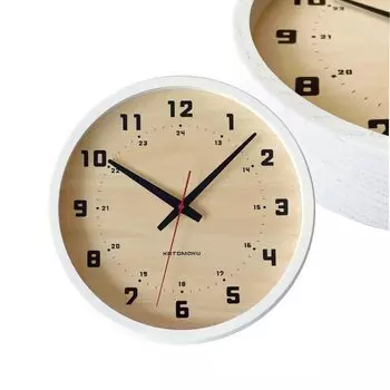 KATOMOKU muku круглые настенные часы 8 белые настенные часы с непрерывной секундной стрелкой km-81WH 306 мм (кварцевые часы)
