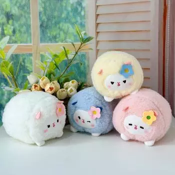 Катящаяся шерстяная плюшевая игрушка кукла мультяшная овечка кукла девочка подарочный киоск машина для захвата кукла Color random hair