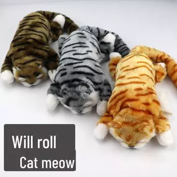 Катящийся кот, вдохновленный Douyin: Интерактивная плюшевая игрушка для детей Can Call/Roll