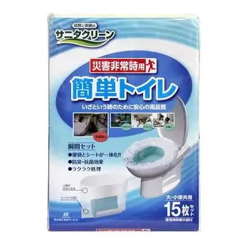 Katsushika Welfare Tokyo Sanita Clean Set из 15 простых туалетов для чрезвычайных ситуаций Фабрика,