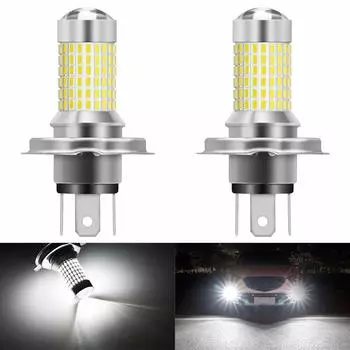 KaTur H4 9003 HB2 LED Fog Light Bulbs Max 80W Super Bright 3000 Lumens 6500K with DRL or Fog Lights 12V-24V (2 Pack)