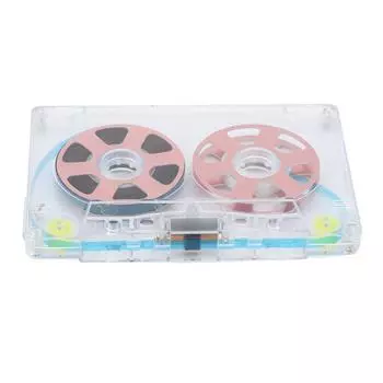 Катушечная пустая кассета 46 минут Нормальный подмагничивание Низкий уровень шума Высокий выход Прозрачный звук розовый