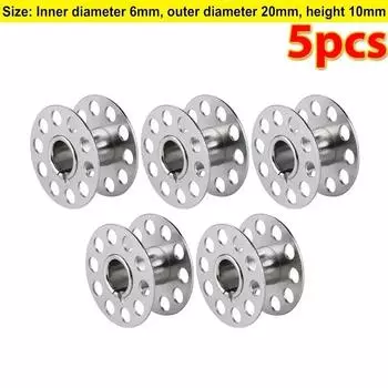 Катушка для бытовой швейной машины, металлические катушки, пустая катушка из нержавеющей стали для намотки шелковых ниток, детали для пошива одежды Brother