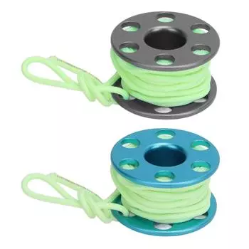 Катушка для дайвинга с водонепроницаемой шпулей SS316 Anti Device для подводного плавания Blue