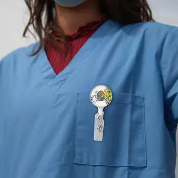 Катушка для держателя бейджа, выдвижная медсестра с визитной карточкой для удостоверения личности для офиса Style A