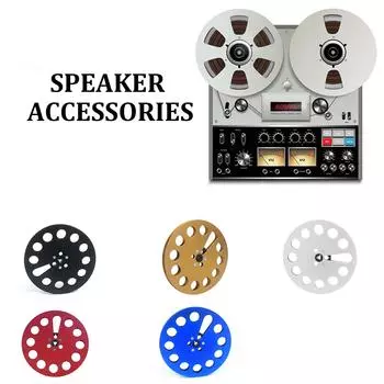 Катушка для катушечного магнитофона из алюминиевого сплава 7 дюймов с 11 отверстиями для улучшенного аналогового звука красный