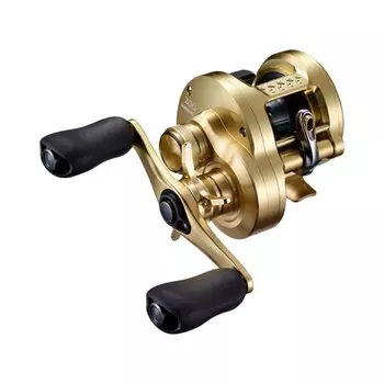 Катушка для ловли на приманку SHIMANO Double Shaft Reel Bass Calcutta Conquest 2021 200HG RIGHT Bass Fishing золотой