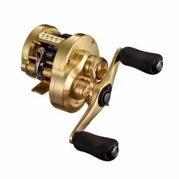 Катушка для ловли на приманку SHIMANO Double Shaft Reel Bass Calcutta Conquest 2021 101HG LEFT Bass Fishing золотой
