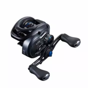 Катушка для ловли на приманку SHIMANO Double Shaft Reel Bass SLX BFS 2021 LEFT Bass Fishing чёрный