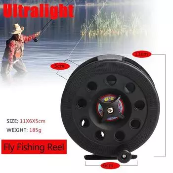 Катушка для ловли нахлыстом, катушка для зимней рыбалки, сверхтвердый пластиковый материал, рыболовные снасти для морской и пресной воды