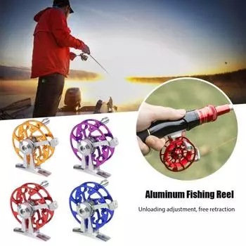 Катушка для ловли рыбы нахлыстом из прочного алюминиевого сплава, легкая металлическая катушка для ловли пресноводной соленой форели, окуня, карпа, щуки, мелкой рыбы, рыболовные принадлежности S золотистый
