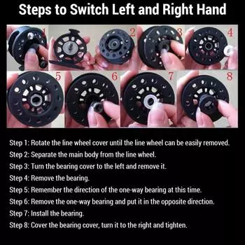 Катушка для ловли рыбы нахлыстом, передняя рыболовная катушка, 50 мм/60 мм, ручная катушка для удилища, катушка для подледной рыбалки, рыболовные принадлежности, катушка для ловли рыбы нахлыстом с высоким креплением