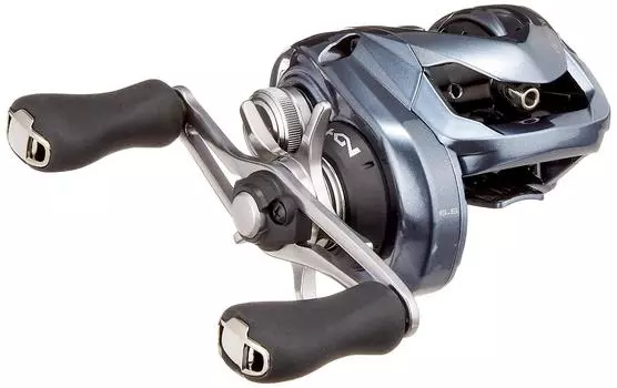 Катушка для мультипликации SHIMANO, двухосная, черная, для окуня 18 Aldebaran MGL 30, правая ручка, для легких приманок чёрный