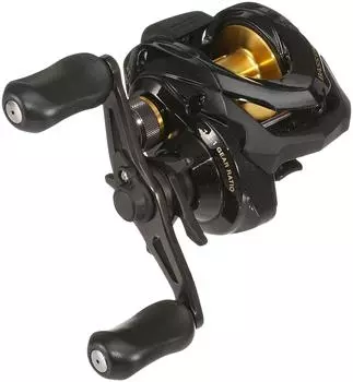 Катушка для приманки SHIMANO Double Axis 17 Bass One XT 150 с правой ручкой для ловли окуня, универсальная чёрный