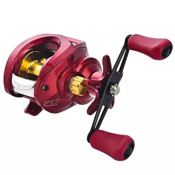 Катушка для рыбалки CHANGSHENG Bait Reel, рыболовная катушка Bait Finesse, катушка с мелкой канавкой, сверхлегкая катушка из алюминиевого сплава, сильный магнитный тормоз для использования в море красный