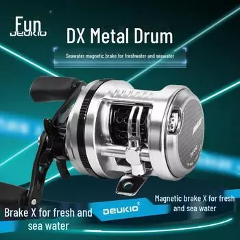 Катушка для рыбалки Metal Water Drop с магнитным тормозом и микробарабаном DX100 right hand wheel