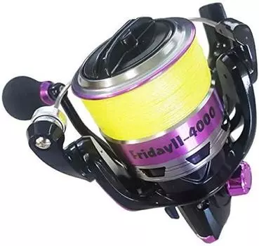 Катушка для спиннинга Cage Fishing с леской PE FridayII 4000 150м PE1.5 (ори-957652) фиолетовый