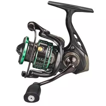 Катушка для спиннинга Корпус из углеродного волокна Мелкая канавка Алюминиевая шпуля Легкая 153 г Маленькая катушка Длинная рыбалка VT800 Cast/Cast зелёный