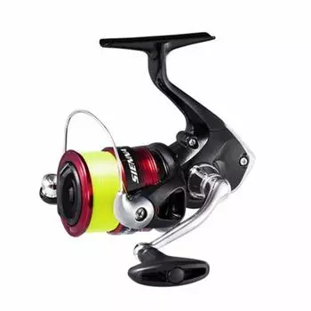 Катушка для спиннинга SHIMANO 19 Sienna C3000 3 с нитью 150 м Eging Seabass Light Shore Salt No. чёрный