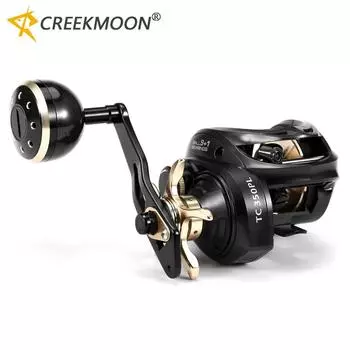 Катушка для заброса приманки из углеродного волокна 9+1BB, высокоскоростная рыболовная катушка 6.3: 1Тормозная система Baitcaster катушка левая правая рука Left Hand
