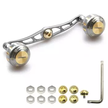 Катушка HEIGHTEN 130 мм, ручка 7 цветов, 70, авиационный алюминий, стандартная катушка Shimano Daiwa Abu Garcia (Оружейная бронза и золото) (57)