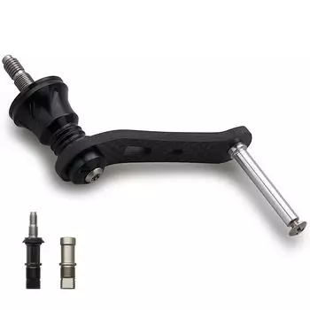 Катушка HEIGHTEN 42 мм, ручка из карбона Shimano Daiwa, спиннинговая катушка общего назначения, игровая трансляция (Нет ручки) 1.5K [Легкая рыбалка] (черный) (803) чёрный