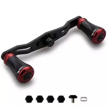 Катушка HEIGHTEN 8595 мм Ручка 1.5K Карбоновая ткань Карбон SHIMANO DAIWA Abu General Bait Reel Серия Pillar (Черный и бордовый, V2.0-85 мм) (995)