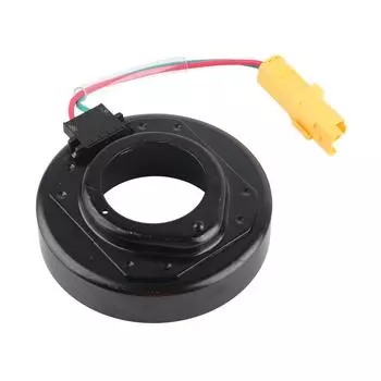 Катушка компрессора переменного тока 2-контактная высокопрочная электромагнитная катушка компрессора переменного тока износостойкая для автомобиля чёрный
