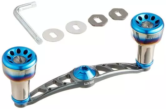 Катушка LIVRE FullComp Crank для Shimano 100 P Blue (Правша) (Бронзовый + G)