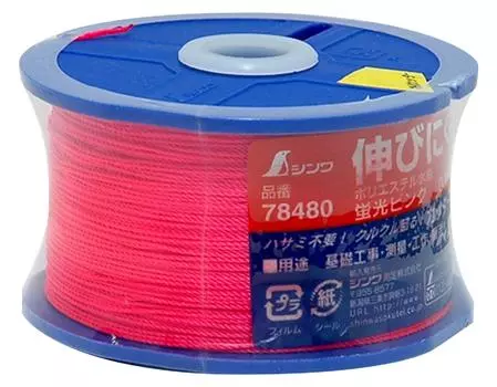 Катушка ниток Shinwa Sokutei Polyester Water Thread, толстая, 270 м, флуоресцентно-розовая, 10 штук, 50179 флуоресцентный розовый