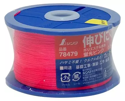 Катушка ниток Shinwa Sokutei Polyester Water Thread, тонкая, 500 м, флуоресцентно-розовая, 10 штук, 50177 флуоресцентный розовый
