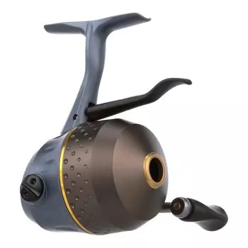 Катушка Pflueger President Spin Cast размером 6U с левым и правым расположением рукоятки, алюминиевой шпулей, системой фрикциона синий