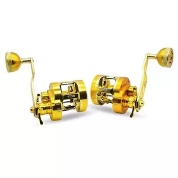 Катушка RYOBI Varius GR30 с ручкой или справа, ограниченное передаточное отношение, высокая спецификация передач, оснащена синхронным уровнем, широкий металлический джиг Tairaba, камень, морской лещ чёрный