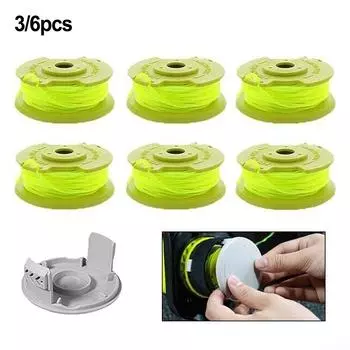 Катушка триммерной лески, гибкая и гибкая, 30 футов / 0,065 дюйма 6+1