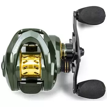Катушка VISPREA, рыболовная катушка с приманкой, легкая, с максимальным сопротивлением, 8 кг, шпуля с мелкой канавкой, алюминиевый сплав, для горного ручья и