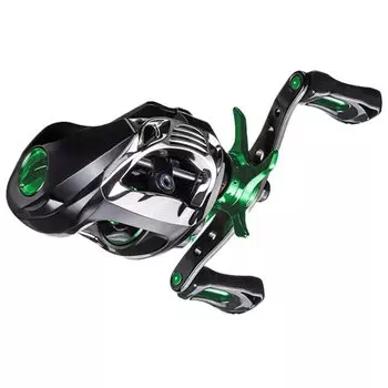 Катушка VISPREA с приманкой, легкая, с большим забросом, левая ручка, правая ручка, сила торможения 8 кг, мощный магнит, двойной тормоз, алюминиевая шпуля, морская пресноводная рыбалка