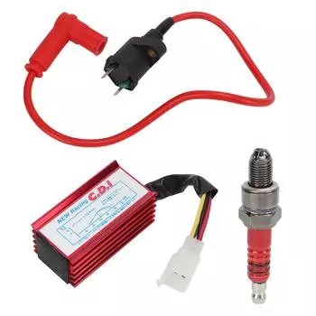Катушка зажигания алюминиевая 5-контактная AC CDI Box A7TC Комплект свечей зажигания для 50cc 70cc 90cc 110cc 125cc 150cc