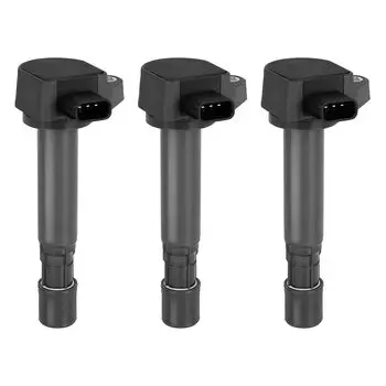 Катушка зажигания Honda Life Vamos Hobio Acty HM1 HM2 HM3 HM4 HJ1 HJ2 JB1 JB2 JB3 JB4 JB5 JB6 JB7 Комплект катушек прямого зажигания из 3 шт. Это 30520-PFE-004 чёрный