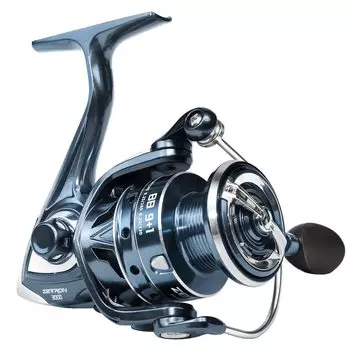 Катушка Zetron Spinning Reel — легкая, легкая, идеально подходит для ловли окуня и сома, большая, удобная рыболовная катушка с фрикционным ручкой (Зетрон 6000)