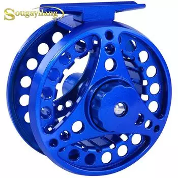 Катушки для нахлыста 2 + 1BB 5/6WT Алюминиевые металлические катушки с ЧПУ для нахлыста Открытый инструмент для нахлыста