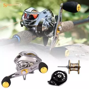 Катушки для приманки с перетаскиванием силового колеса 6,3:1, левая/правая рука, двойные магнитные тормоза, рыболовные катушки Left Hand