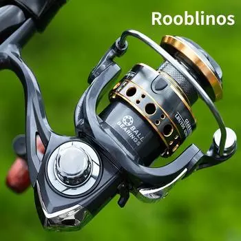 Катушки для спиннинга Rooblinos BK для соленой и пресной воды, металлическая шпуля, сменные левая/правая, снасти для ловли форели и карпа 4000 Series