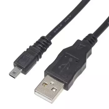 KAUMO Совместимый USB-кабель только для цифровых камер (USB-A/mini 8-контактный плоский тип) 1m (Nikon UC-E6/Olympus CB-USB7/Fujifilm/Konica