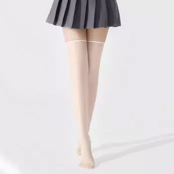 Kave Ультратонкие нейлоновые длинные носки чулки прозрачные в японском стиле чулки до бедра женские девушки лолита гольфы до колена 40-70kg