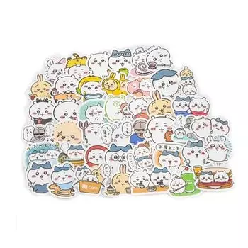 Kawa 202 Momonga Sticker Waterproof PVC DIY Stickers, Pieces, Hachiware, Rabbit, Set, Cute, Stickers, Paper, Character, Notebook, Guitar, Bike,