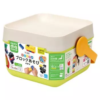 Kawada Big Diamond Block First Block Play Bucket Игрушка для детей от года и старше (Расширенная версия) 1.5 ОД-01А