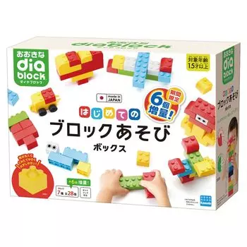 Kawada Big Diamond Block First Block Play Box Years Old and Up Block Toy (Extended Edition) 1.5 OD-02A
