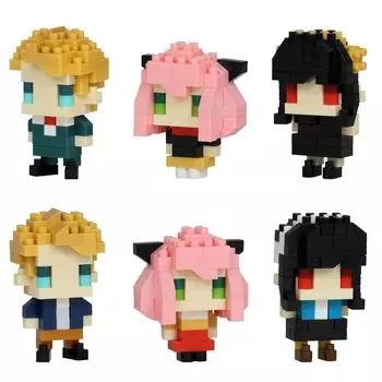 Kawada Nano Block Mini Nano 1BOX 6 Всего 6 типов SPYFAMILY (BOX) NBMC_37S = штук,